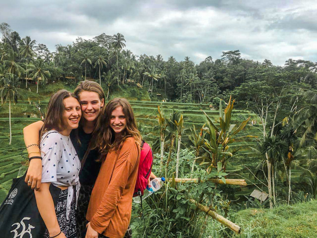 Making friends in Bali on a Career Break