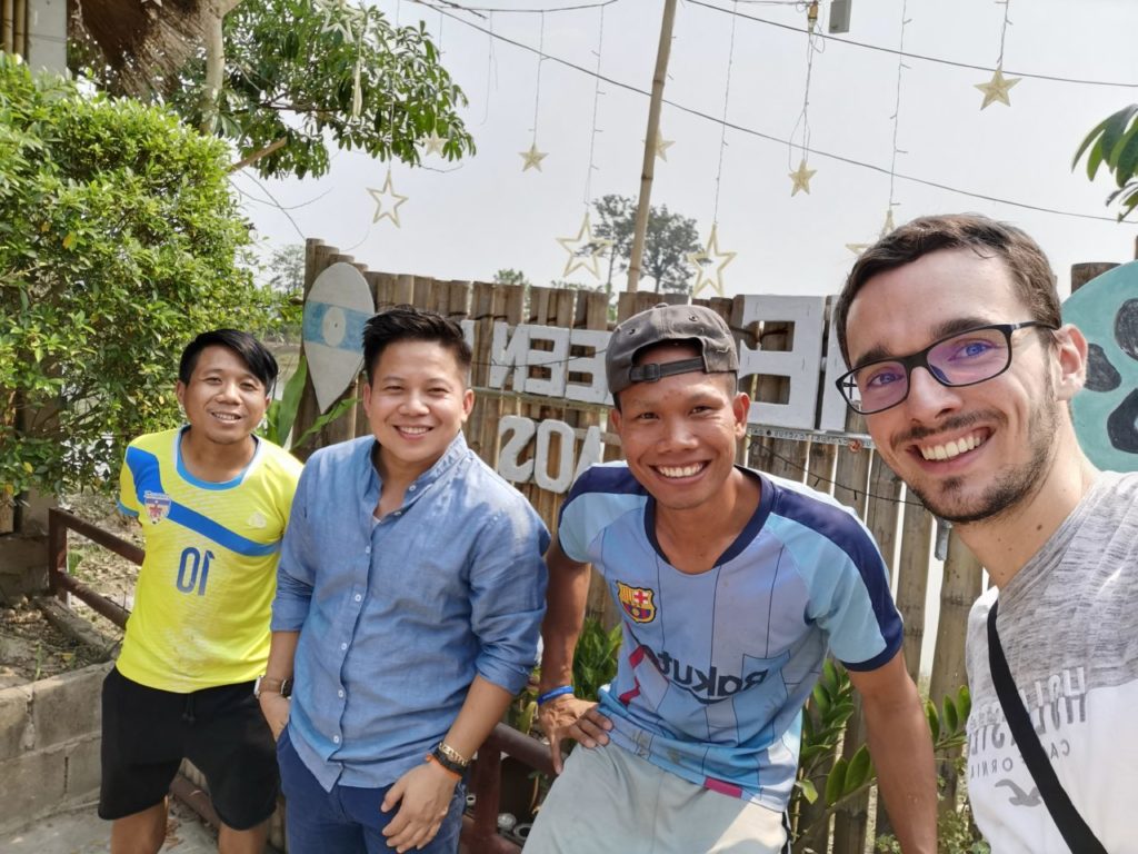 Volunteers and Locals in Laos